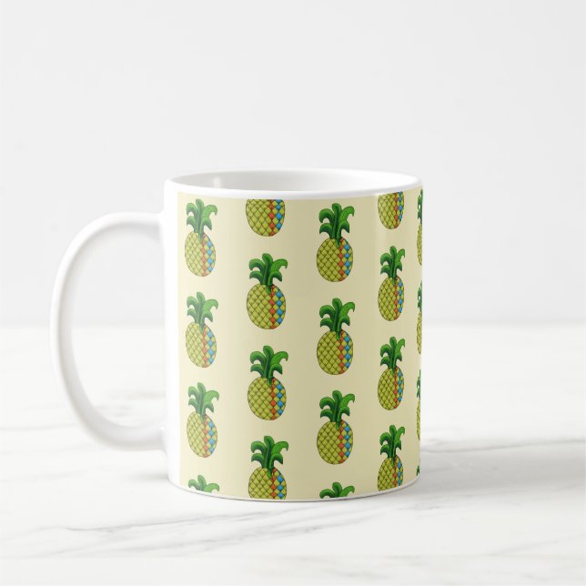 pineapples coffee mug (Left)