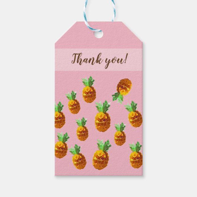 Pineapples Custom Gift Tags (Front)