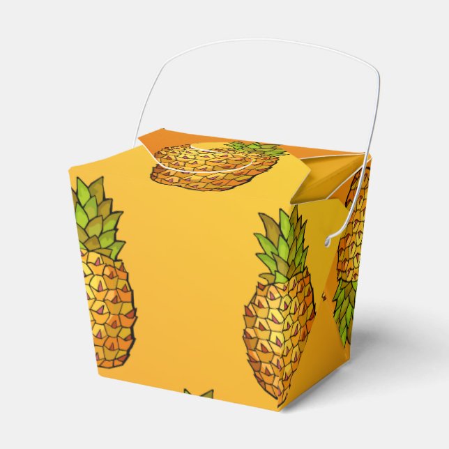 Pineapples Favour Box (Front Side)