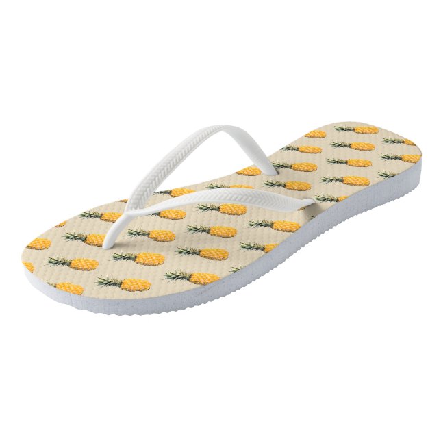 Pineapples  flip flops (Angled)