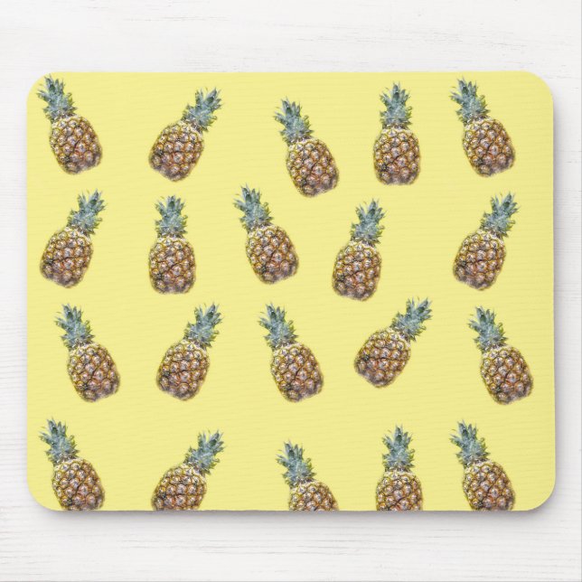 Pineapples Fruit Pattern  Mouse Mat (Front)
