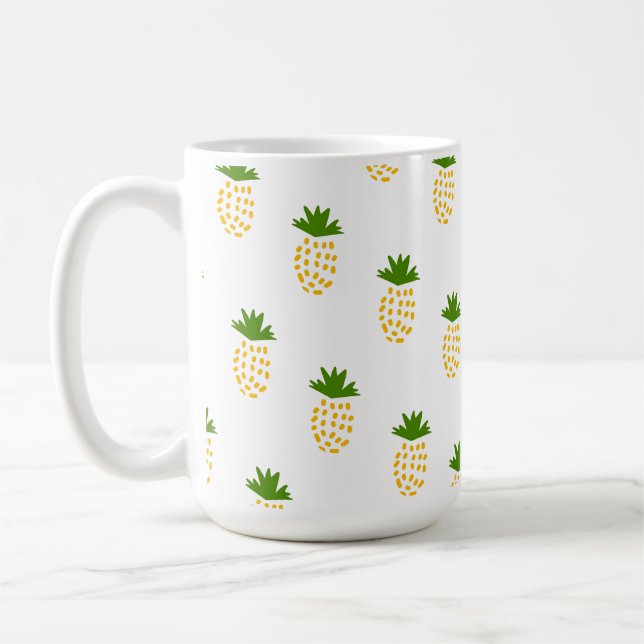 pineapples Fruits pattern  Coffee Mug (Left)