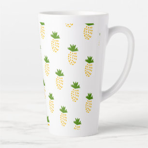 pineapples Fruits pattern Latte Mug
