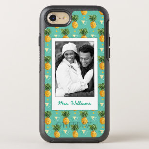 Pineapples Geometric   Add Your Photo & Name OtterBox Symmetry iPhone 8/7 Case