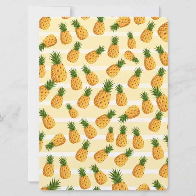 Pineapples Invitation (Front)