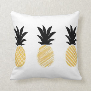 Pineapples Isolated Summer Cushion