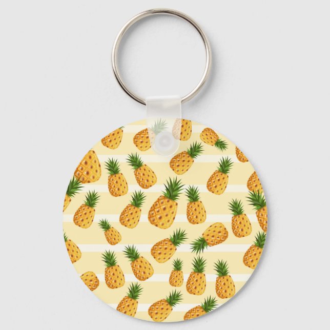 Pineapples Key Ring (Front)