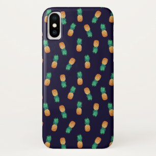 Pineapples On Navy iPhone X Case