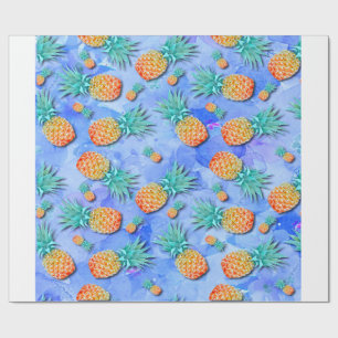 Pineapples. Paint. Party. Wrapping Paper