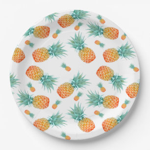Pineapples Paper Plate