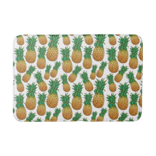 Pineapples Pattern bath mats