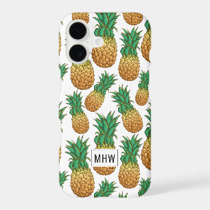 Pineapples Pattern custom monogram phone cases