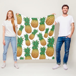 Pineapples Pattern fleece blankets