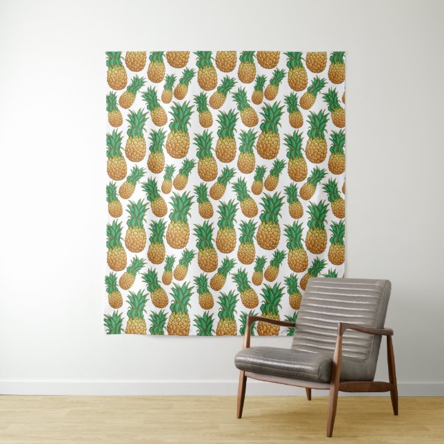 Pineapples Pattern tapestries (In Situ)