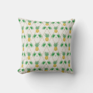Pineapples, retro cushion