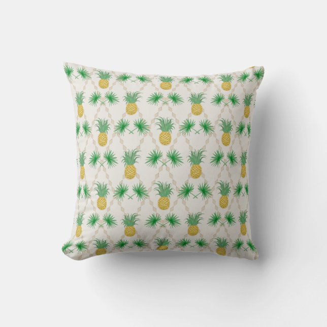 Pineapples, retro cushion (Front)