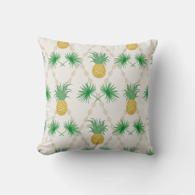 Pineapples, retro cushion (Front)