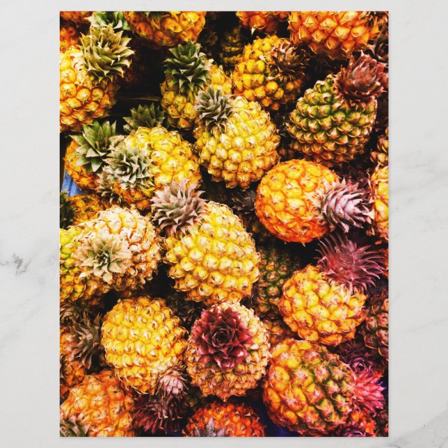 Pineapples Scrapbook Paper (Front)