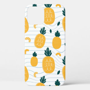 Pineapples seamless pattern iPhone 12 case