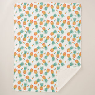 Pineapples Sherpa Blanket