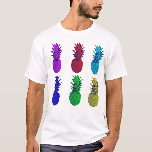 pineapples summer and pineapples tee shirt.png (Front)