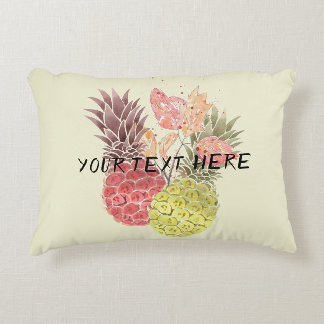 Pineapples, sweet couple . decorative cushion (Front)