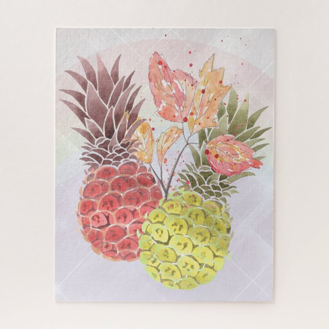 Pineapples, sweet couple, jigsaw puzzle (Vertical)