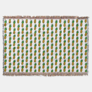 Pineapples Throw Blanket