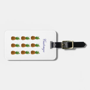 Pineapples Thunder_Cove Luggage Tag