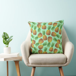 Pineapples watercolor 2 cushion