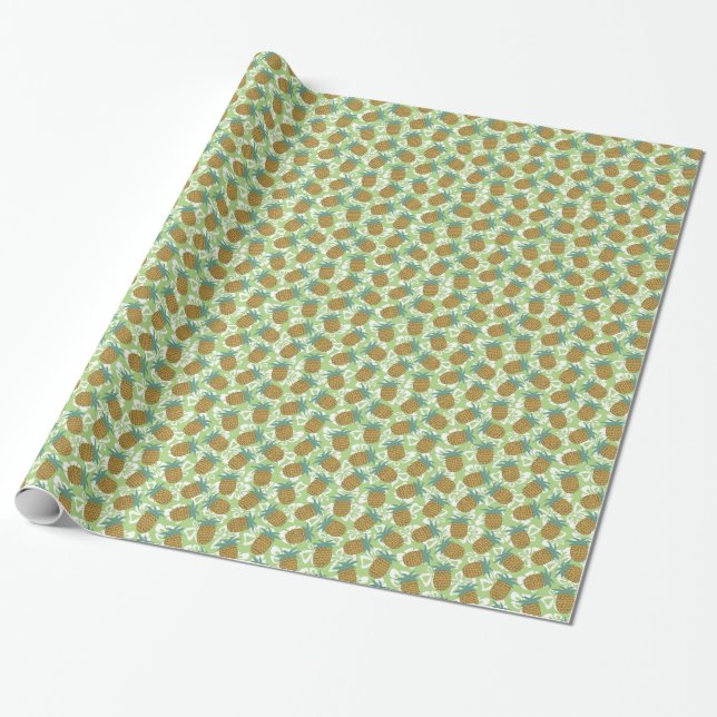 Pineapples Wrapping Paper (Unrolled)