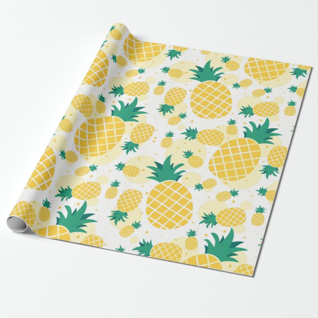 Pineapples Wrapping Paper (Unrolled)