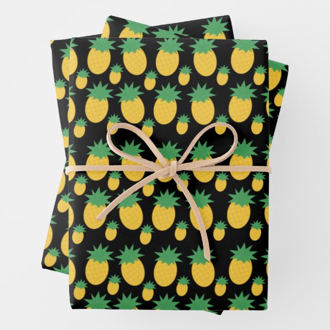 Pineapples! Wrapping Paper Sheet (In situ)