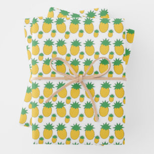 Pineapples! Wrapping Paper Sheet