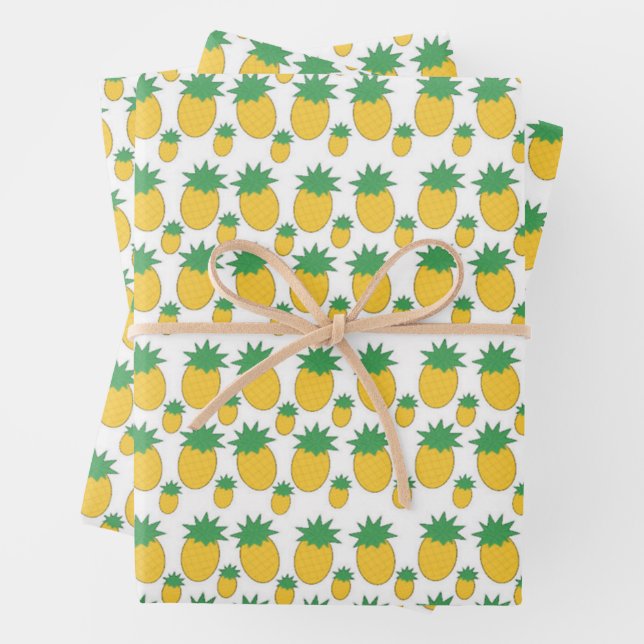 Pineapples! Wrapping Paper Sheet (In situ)