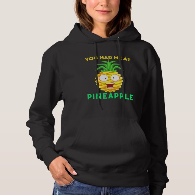 Pineapples You Had Me At Pineapple Summer Men Mum  Hoodie (Front)