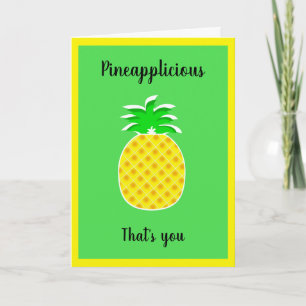 Pineapplicious pineapple, valentine, your name card