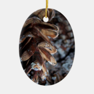 Pinecone Ceramic Tree Decoration