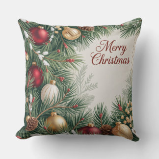 Pinecone Festive Frame Cushion