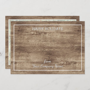 Pinecone Pine Tree Needles Greenery Watercolor Holiday Card