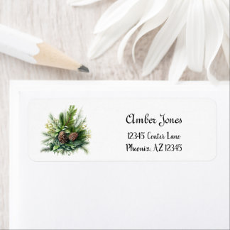 Pinecone Return Address Label