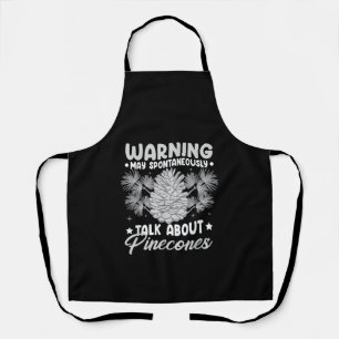 Pinecone Tree Funny Plant Mountain Forest Apron