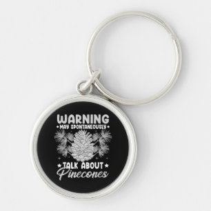 Pinecone Tree Funny Plant Mountain Forest Key Ring