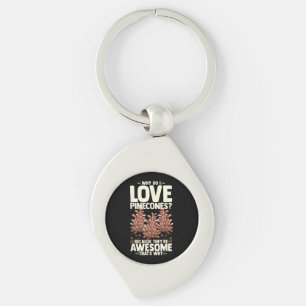 Pinecone Tree Funny Plant Mountain Forest Key Ring