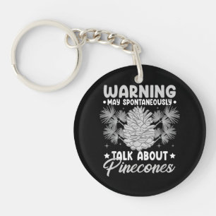 Pinecone Tree Funny Plant Mountain Forest Key Ring