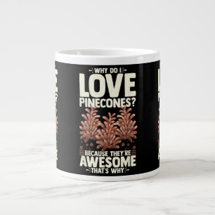 Pinecone Tree Funny Plant Mountain Forest Large Coffee Mug