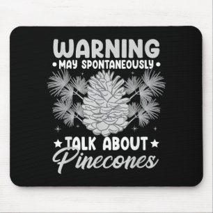 Pinecone Tree Funny Plant Mountain Forest Mouse Mat