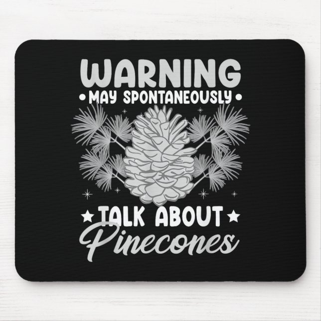Pinecone Tree Funny Plant Mountain Forest Mouse Mat (Front)