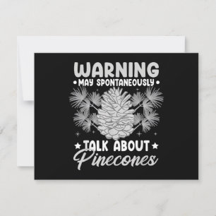 Pinecone Tree Funny Plant Mountain Forest Thank You Card