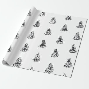 Pinecone Wrapping Paper